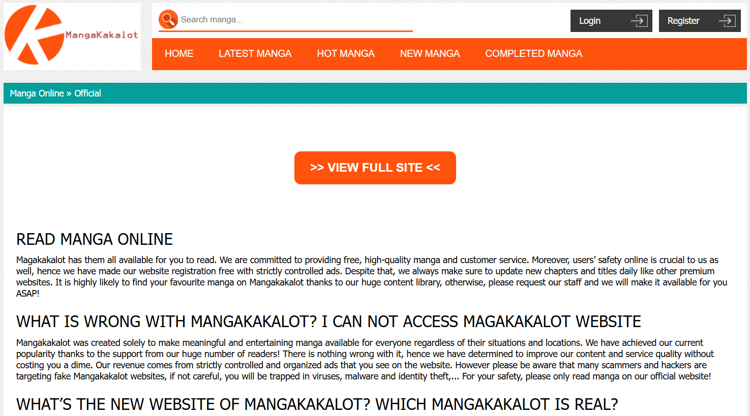 MangaKakalot Under Maintenance?